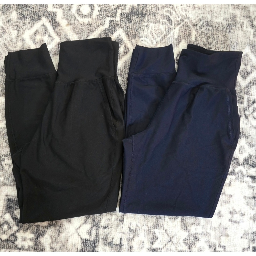 Old Navy Active Elevate Leggings Bundle Women's Medium Black Navy High Rise